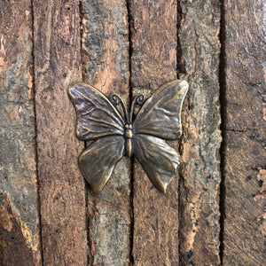 "Beautiful Butterfly" Antique Brass Pendant (42mm x 39mm)