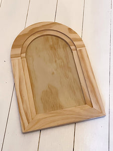 Arched Wood Gallery Blank 11"x16"