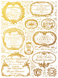 Etiquettes IOD Foil Transfer 12"x16" Pad - 4 Sheets
