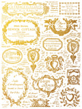 Etiquettes IOD Foil Transfer 12"x16" Pad - 4 Sheets