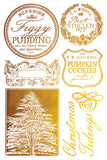 2025 Figgy & Flourish 8"x12" IOD Gilded Transfer Pad - 2025 HOLIDAY RELEASE