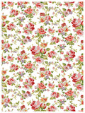 Ditsy Blooms IOD Paint Inlay 12"x16" Pad - 8 Sheets
