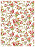 Ditsy Blooms IOD Paint Inlay 12"x16" Pad - 8 Sheets