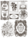 Floriography IOD Paint Inlay 12"x16" Pad - 8 Sheets