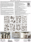 Floriography IOD Paint Inlay 12"x16" Pad - 8 Sheets