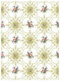 Lattice Rose IOD Paint Inlay 12"x16" Pad - 8 Sheets