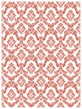 Lattice Rose IOD Paint Inlay 12"x16" Pad - 8 Sheets