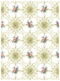 Lattice Rose IOD Paint Inlay 12"x16" Pad - 8 Sheets