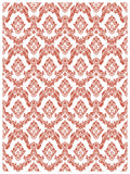 Lattice Rose IOD Paint Inlay 12"x16" Pad - 8 Sheets