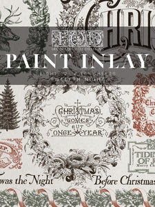 2025 Twelfth Night IOD Paint Inlay 12"x16" Pad - 8 Sheets - 2025 HOLIDAY RELEASE