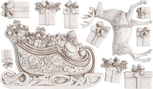 Santa's Sleigh 6"x10" IOD Mould - LIMITED EDITION