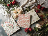 Lattice Rose IOD Paint Inlay 12"x16" Pad - 8 Sheets