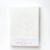 Garden Flower Paintable Cards