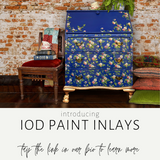Rose Chintz IOD Paint Inlay 12"x16" Pad - 8 Sheets - RETIRED