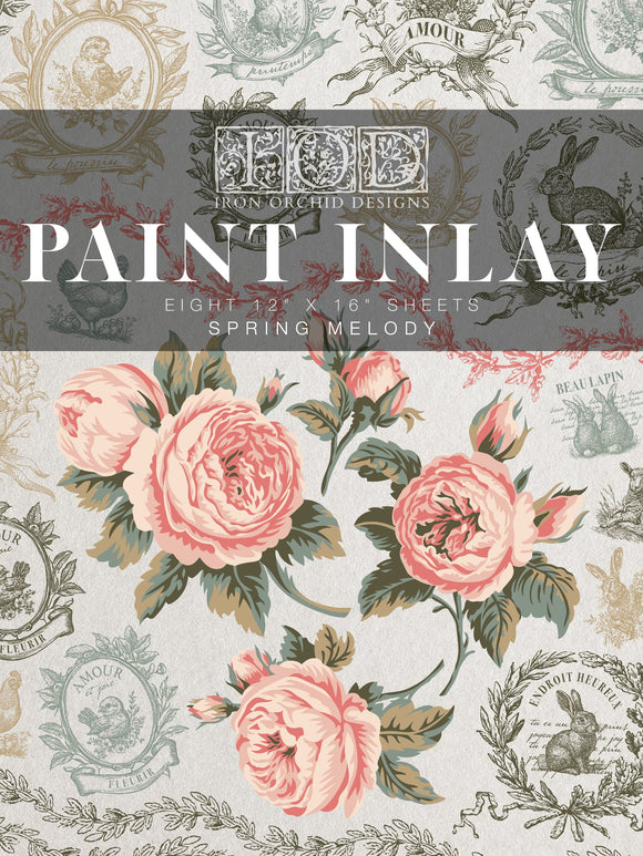 Spring Melody IOD Paint Inlay 12