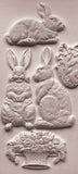 Les Lapins 6"x10" IOD Mould