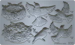 Sparrows Nest 6"x10" IOD Mould