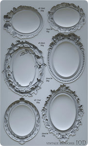 Vintage Brooches 6"x10" IOD Mould