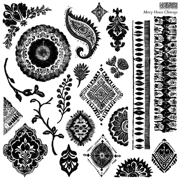 Mercy House Chitenge Stamp Set (12