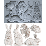 Les Lapins 6"x10" IOD Mould