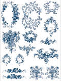 Delft Traditions Azure IOD Paint Inlay 12"x16" Pad - 8 Sheets