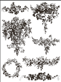 Delft Traditions Noir IOD Paint Inlay 12"x16" Pad - 8 Sheets