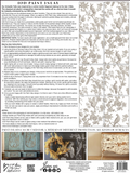 Grisaille Toile IOD Paint Inlay 12"x16" Pad - 8 Sheets