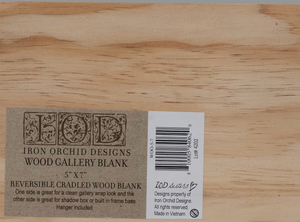 Reversible Cradled Wood Gallery Blank 5"x7"
