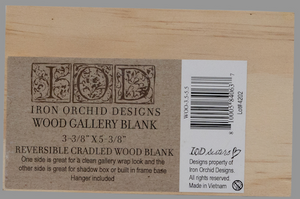Reversible Cradled Wood Gallery Blank 3.5"x5.5"