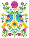 Vida Flora IOD Paint Inlay 12"x16" Pad - 8 Sheets