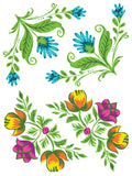 Vida Flora IOD Paint Inlay 12"x16" Pad - 8 Sheets