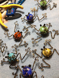 WIRE WRAPPED FROG PINS