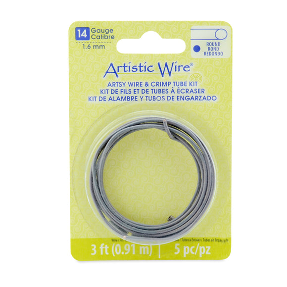 14g Artistic Wire Artsy Mauve w/Lg. Wire Crimp Connectors - 3 ft.