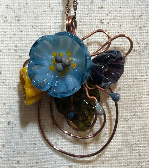 FREEFORM WIREWORK PENDANT - (Sat. 11/4 @ 11AM)