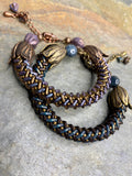 Embellished Basket Weave Bracelet