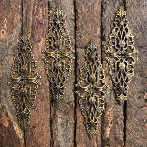 "Lacy Dream" Antique Brass Filigree (21mm x 64mm)