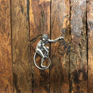 "Monkey Charm" Antique Silver (32mm x 35mm)