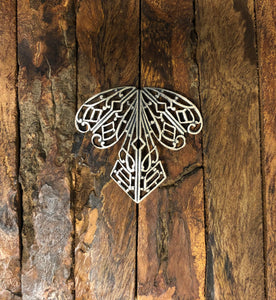 "Angel Wings" Antique Silver Filigree (35mm x 38mm)