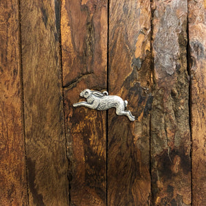 "Rabbit Charm" Antique Silver (28mm x 10mm)