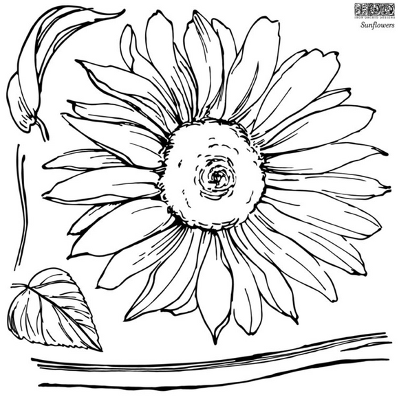 Sunflower Decor Stamps