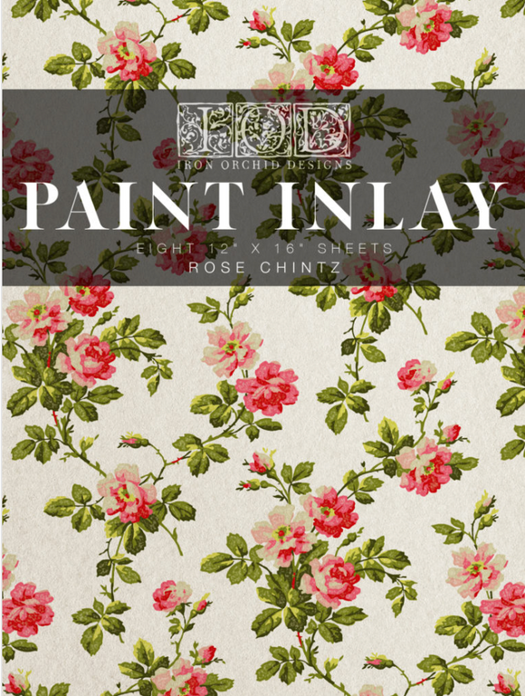 Rose Chintz Paint Inlay