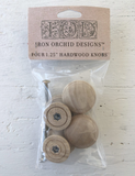 Wooden Knobs (4 Pack)