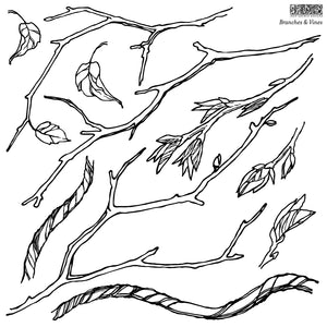 Branches & Vines Decor Stamps